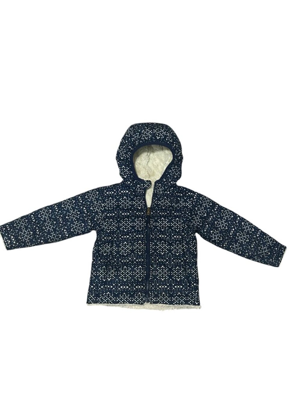 The North Face Toddler Hooded Jacket Navy Blue - Picture 3 of 5